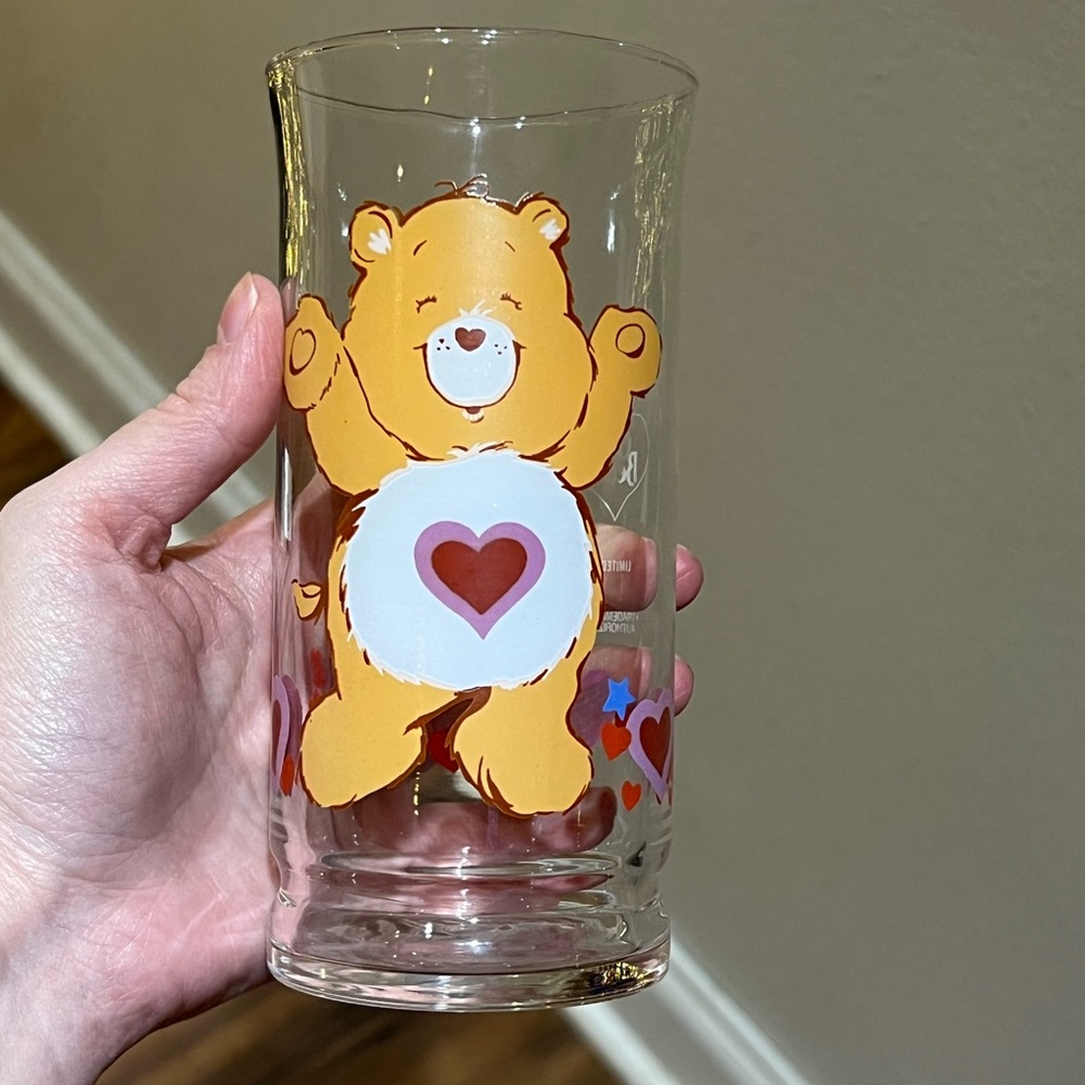 Pizza Hut Care Bears Limited Edition Glass Tenderheart Bear